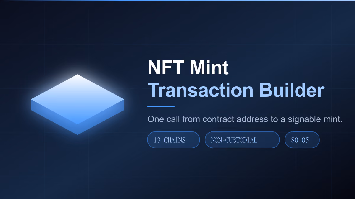 NFT Mint Transaction Builder