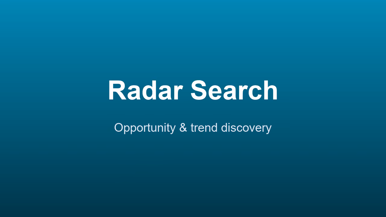 Radar Search