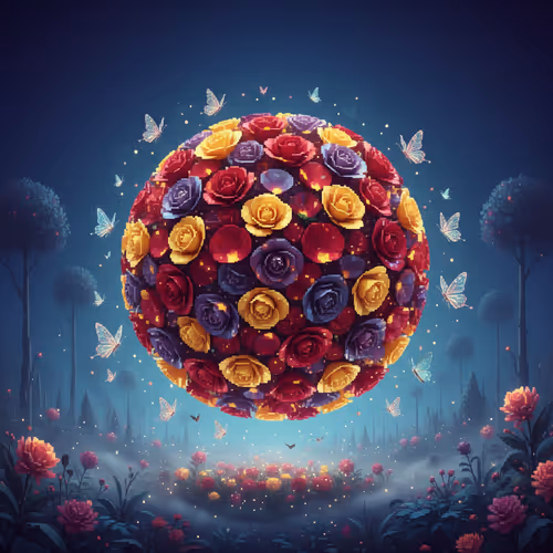 Ethereal Rose Ball