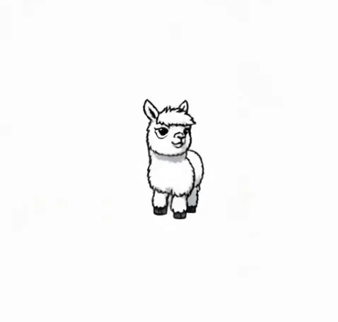 Cute little alpaca 