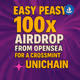 x100 Uni cross chain drop