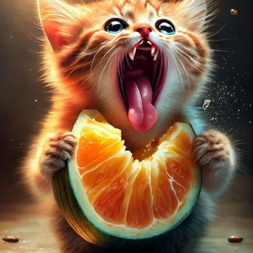 angry cat