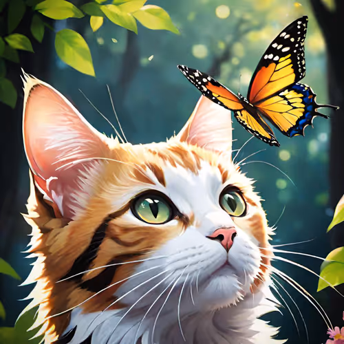 Cat&Butterfly