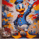 art painting duck donald