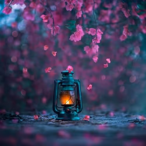 evening magical forest