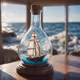 Sailboat in a bottle