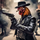 anthropomorphic rooster