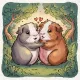 Two adorable guinea pigs