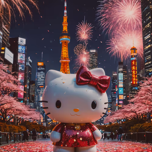hello kitty new year is coming soon