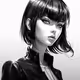 black and white cool girl
