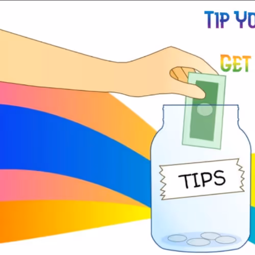 Tip with $Enjoy