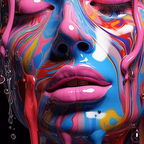 colored face