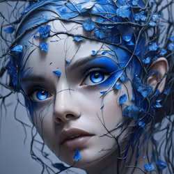 1 $ENJOY FACE BLUE