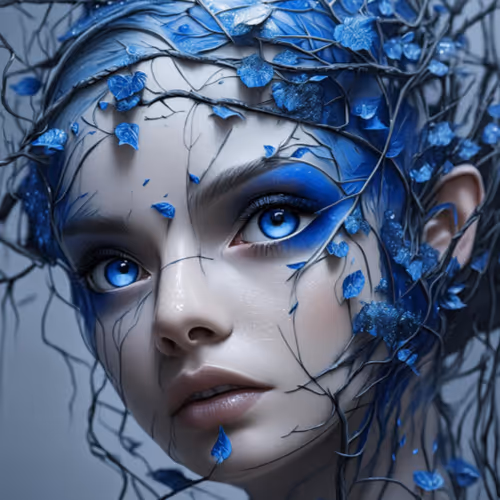1 $ENJOY FACE BLUE