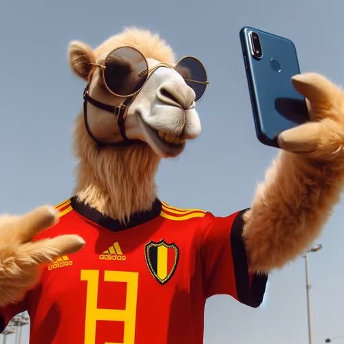 camel selfie