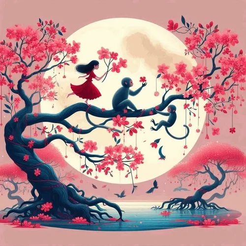 flower barberry and monky