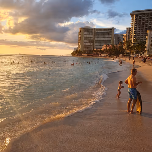 Sunset of Waikiki