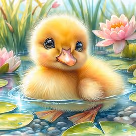 Happy duck