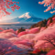 Mount Fuji in spring