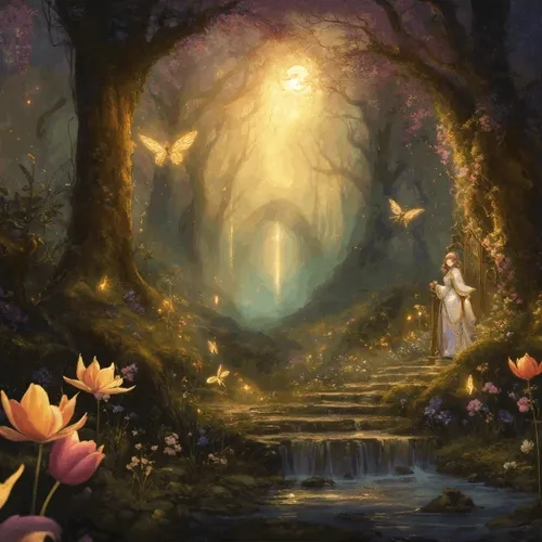 Dreamlike forest
