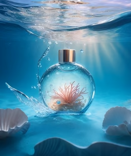 under the water