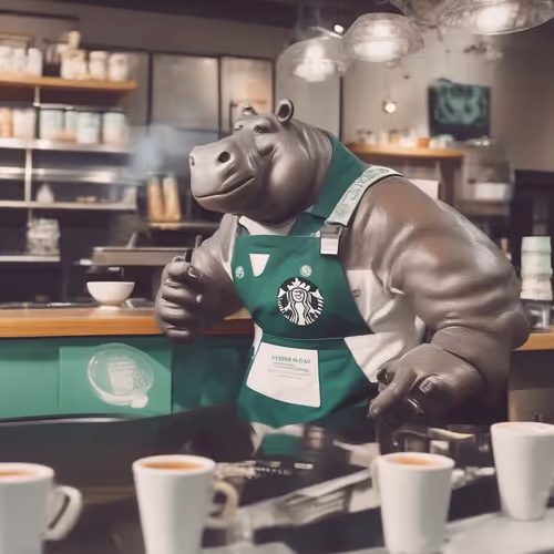 barista hippo