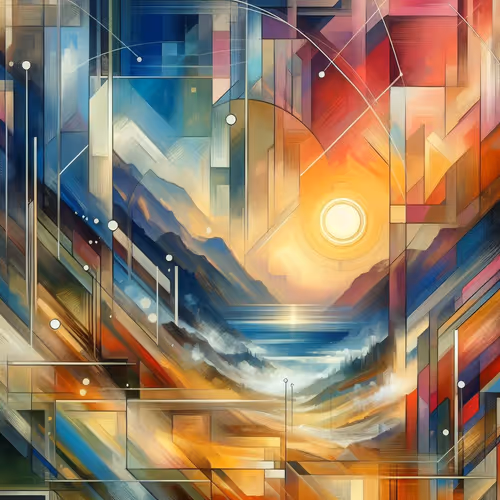 A Mix of Abstract and Cubism