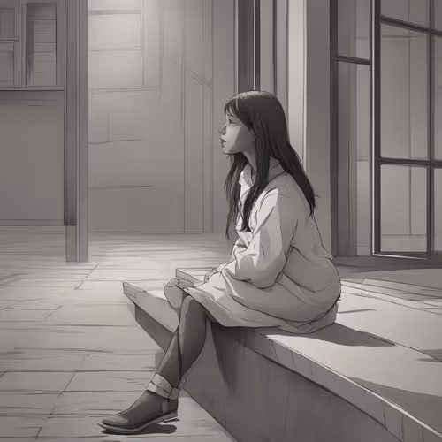Girl waiting for miracle