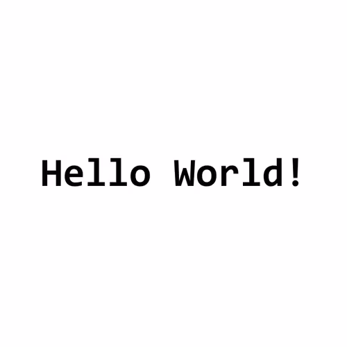 Hello World 1