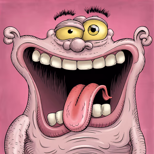 Creature with open mouth