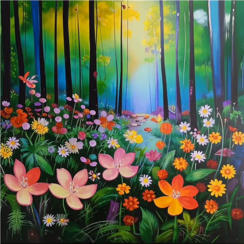 field of flowers