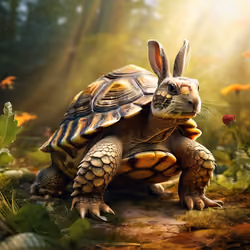 A rabbit turtle