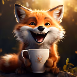 A laughing fox 