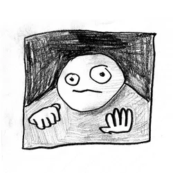 suddenly, I felt my head turn into a garabato