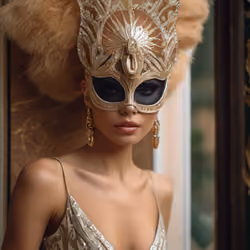 My luxurious mask for the evening