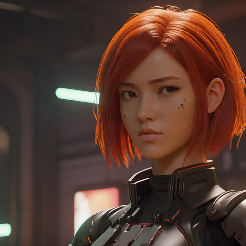 Redhead Cyberpunk