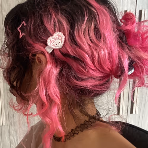pink hair