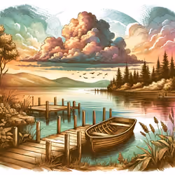 Serene Lake Twilight #5394