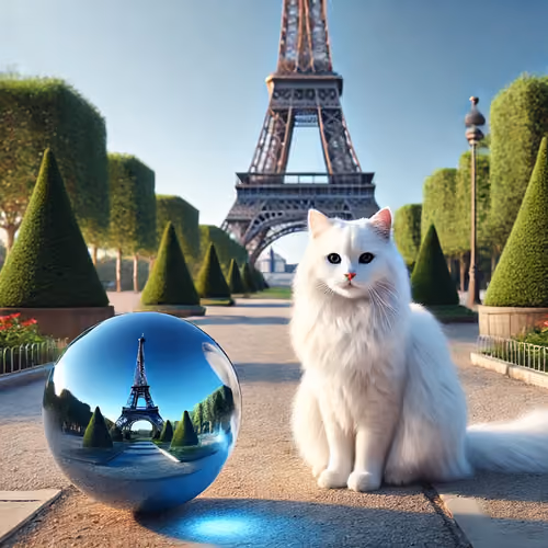 Zora's fan cat in Paris