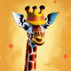 Giraffe in a hat