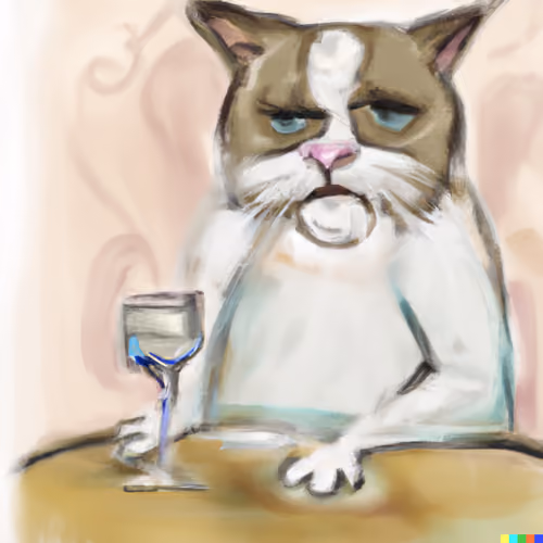 Drinking Cat #35