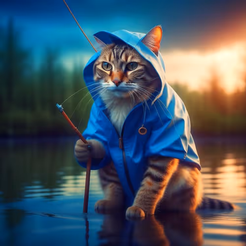 Cats fishermen #382