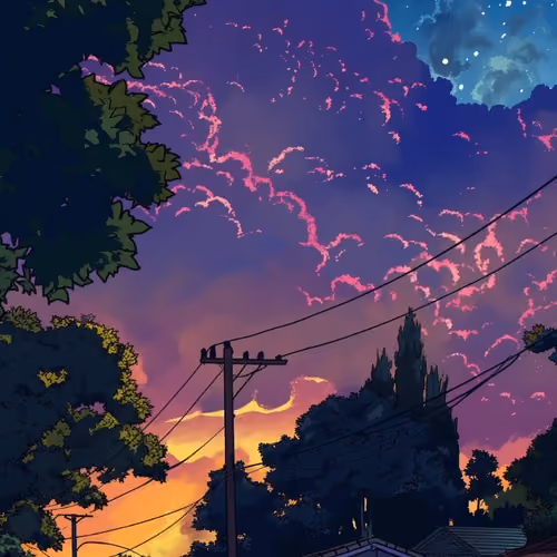 the sun goes down