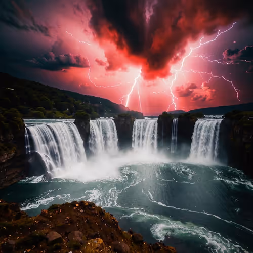 waterfall view