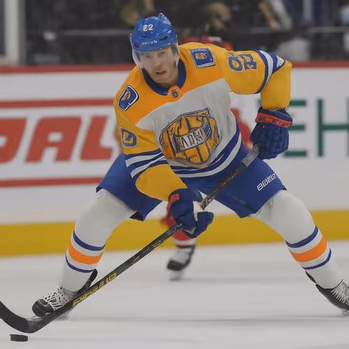 yellow hockey player