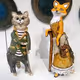 cat and fox