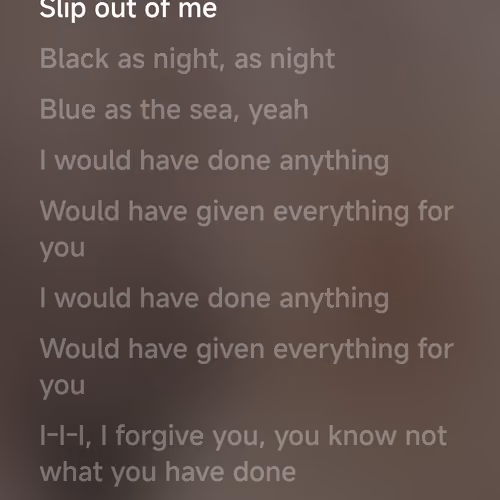 Xtracts from Sia - I forgive you