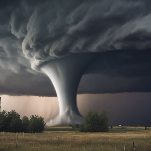 Storm tornado AI generated