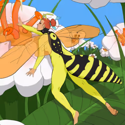 The flower and the wasp