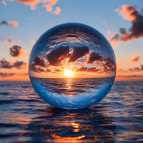 Ocean Sunset Glow